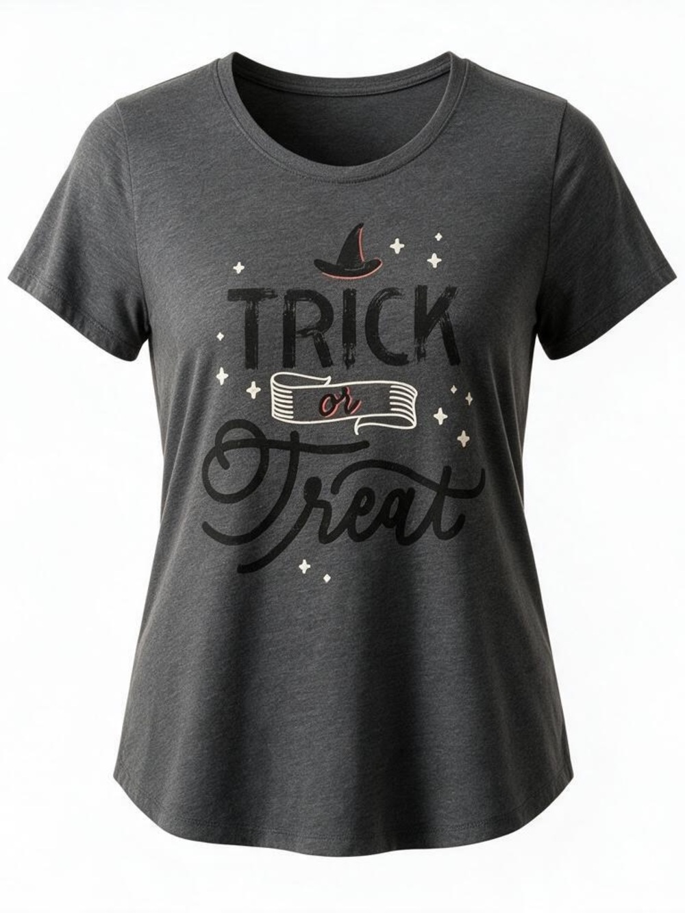 Sonoma Charcoal Graphic 'Trick or Treat' Short Sleeve Tee